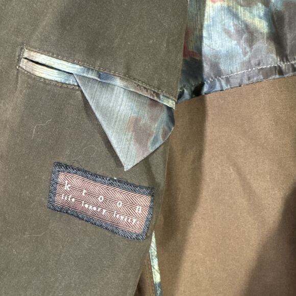 Kroon Blazer Mens 40R Brown Corduroy Matthews Wash 2 Button Sport Coat Jacket - Picture 6 of 10